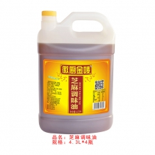 徽厨金唛4.3L芝麻调味油